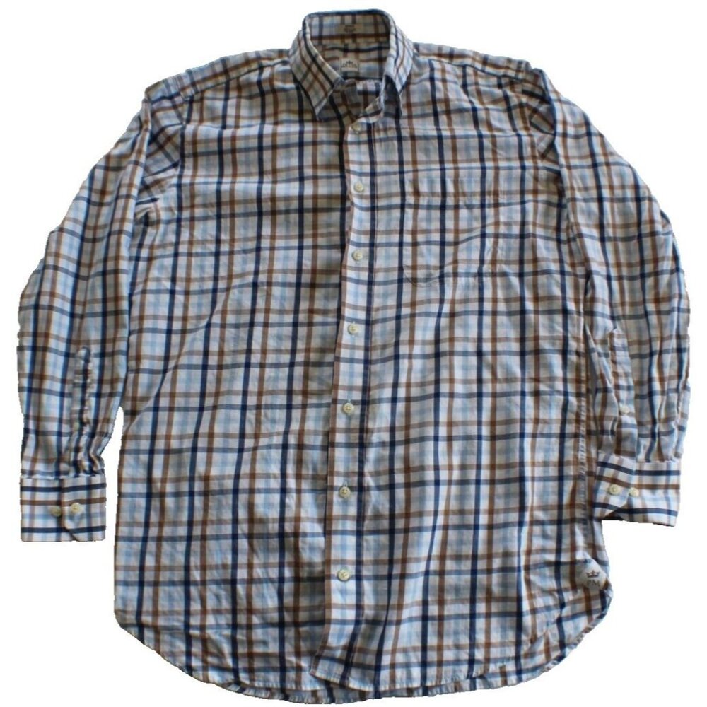 Peter Millar Mens Button Up Dress Shirt Size M